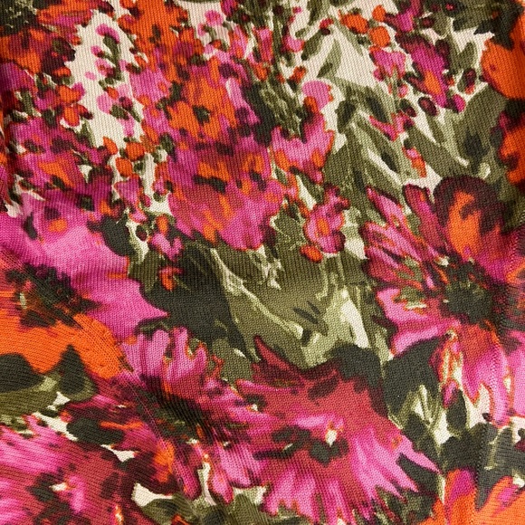 Isaac Mizrahi Live! Size 2XL Women’s Floral Open Cardigan - Picture 5 of 7